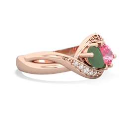 Jade Summer Winds 14K Rose Gold ring R5342