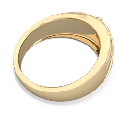 Jade Men's Streamline 14K Yellow Gold ring R0460