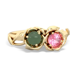 Jade Rose Garden 14K Yellow Gold ring R5510