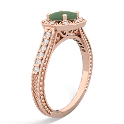 Jade Art-Deco Starburst 14K Rose Gold ring R5520