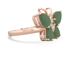 Jade Butterfly 14K Rose Gold ring R2215