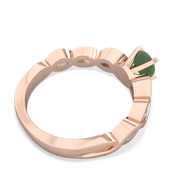 Jade Infinity 5Mm Round Engagement 14K Rose Gold ring R26315RD