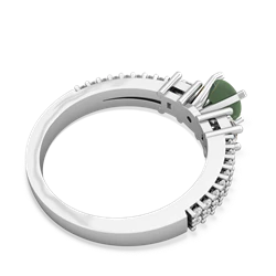 Jade Classic 5Mm Round Engagement 14K White Gold ring R26435RD