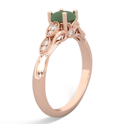 Jade Antique Elegance 14K Rose Gold ring R3100