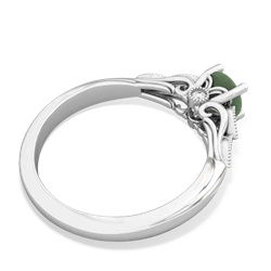 Jade Antique Elegance 14K White Gold ring R3100