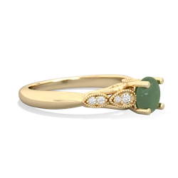 Jade Antique Elegance 14K Yellow Gold ring R3100