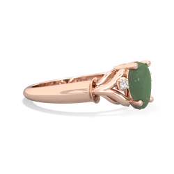 Jade Precious Pear 14K Rose Gold ring R0826