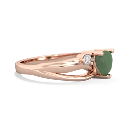 Jade Split Band Swirl 14K Rose Gold ring R2130