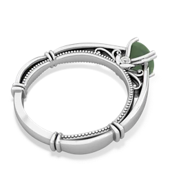 Jade Renaissance 14K White Gold ring R27806RD