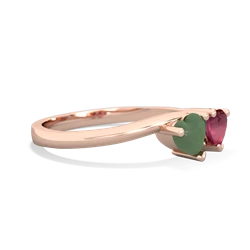 Jade Sweethearts 14K Rose Gold ring R5260