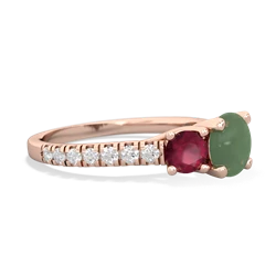 Jade Pave Trellis 14K Rose Gold ring R5500