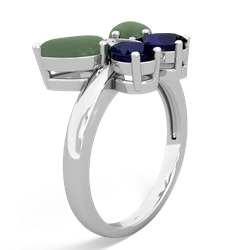 Jade Butterfly 14K White Gold ring R2215