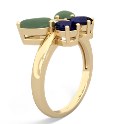 Jade Butterfly 14K Yellow Gold ring R2215