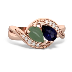 Jade Summer Winds 14K Rose Gold ring R5342