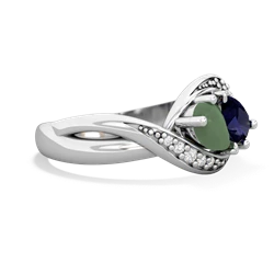 Jade Summer Winds 14K White Gold ring R5342