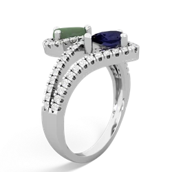 Jade Diamond Dazzler 14K White Gold ring R3000