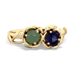 Jade Rose Garden 14K Yellow Gold ring R5510