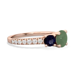 Jade Pave Trellis 14K Rose Gold ring R5500