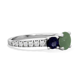 Jade Pave Trellis 14K White Gold ring R5500