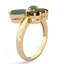 Jade Butterfly 14K Yellow Gold ring R2215