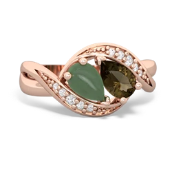 Jade Summer Winds 14K Rose Gold ring R5342