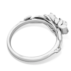 Jade Rose Garden 14K White Gold ring R5510