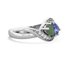 Jade Summer Winds 14K White Gold ring R5342