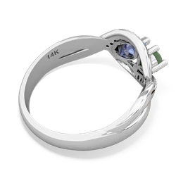 Jade Summer Winds 14K White Gold ring R5342