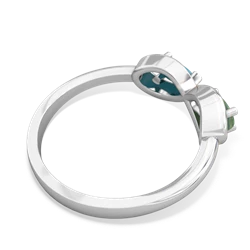 Jade Infinity 14K White Gold ring R5050