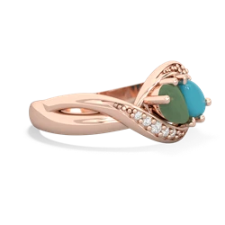 Jade Summer Winds 14K Rose Gold ring R5342