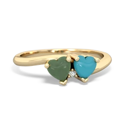 Jade Sweethearts 14K Yellow Gold ring R5260