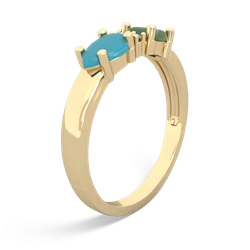 Jade Pear Bowtie 14K Yellow Gold ring R0865