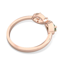 Jade Infinity 14K Rose Gold ring R5050