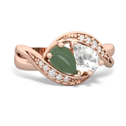 Jade Summer Winds 14K Rose Gold ring R5342