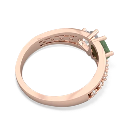 Jade Heart To Heart 14K Rose Gold ring R3342