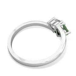 Jade Sweethearts 14K White Gold ring R5260