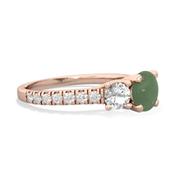 Jade Pave Trellis 14K Rose Gold ring R5500