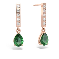lab_emerald art_deco earrings