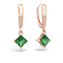 matching earrings - 6mm Princess Lever Back