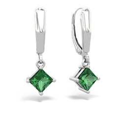 matching earrings - 6mm Princess Lever Back