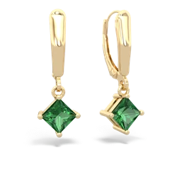 matching earrings - 6mm Princess Lever Back