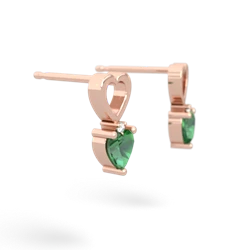 lab_emerald art_deco earrings