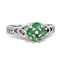 matching engagment rings - Celtic Knot Cluster Engagement