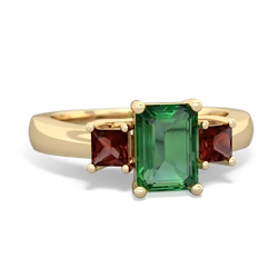 similar item - Three Stone Emerald-cut Trellis