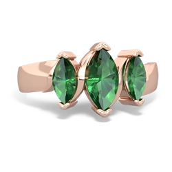 Onyx Three Peeks 14K Rose Gold ring R2433