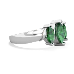 Alexandrite Three Peeks 14K White Gold ring R2433