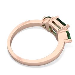 London Topaz Three Stone 14K Rose Gold ring R5235