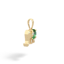 lab_emerald nature pendants