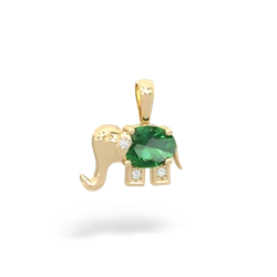 lab_emerald nature pendants