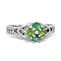 matching engagment rings - Celtic Knot Cluster Engagement